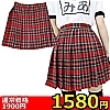 詳細情報■【1580円★数量限定】チェック柄プリーツスカート M<お一人様1点限り>